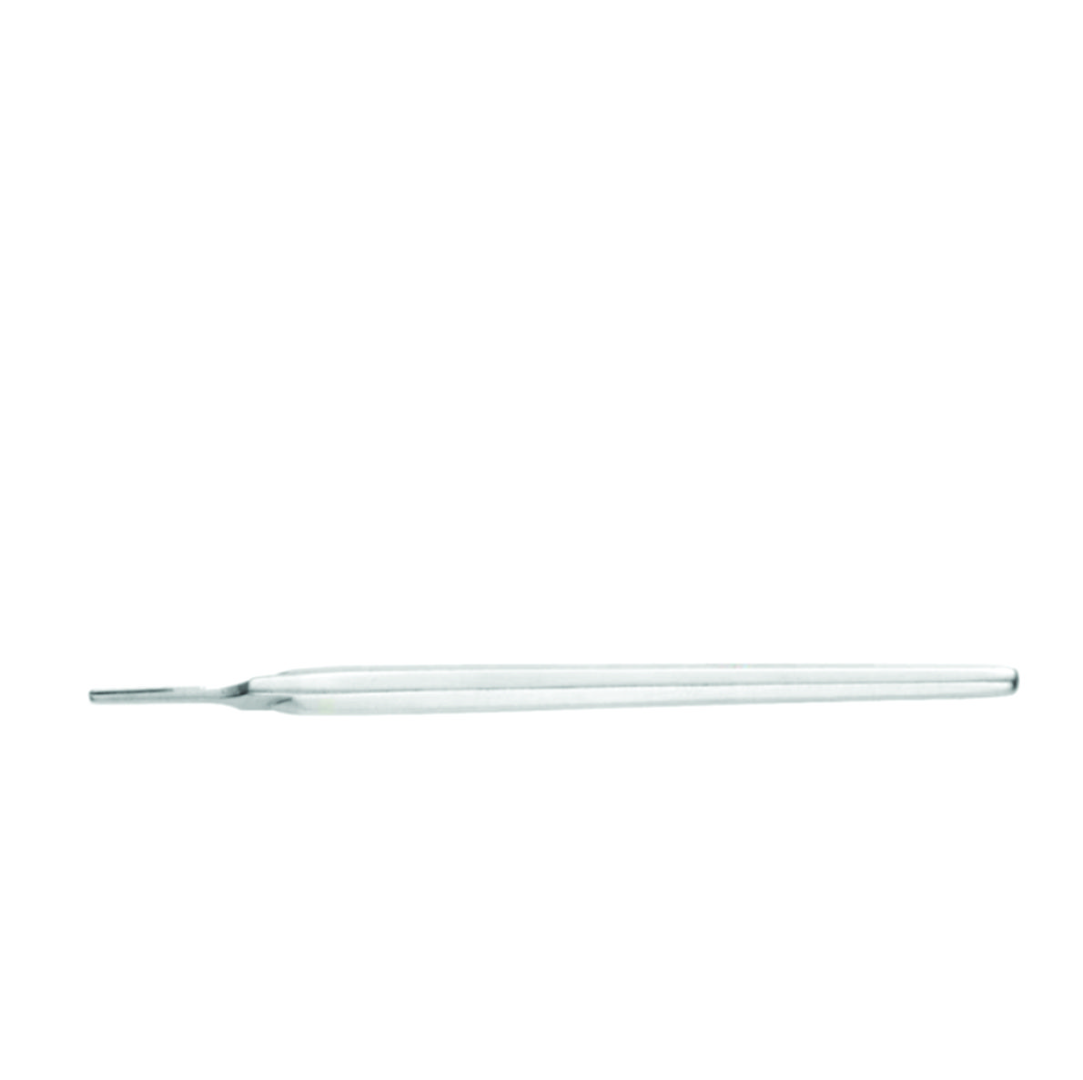 Barron Octagonal Knife Handle, Stainless Steel, 14 cm, for Bard-Parker