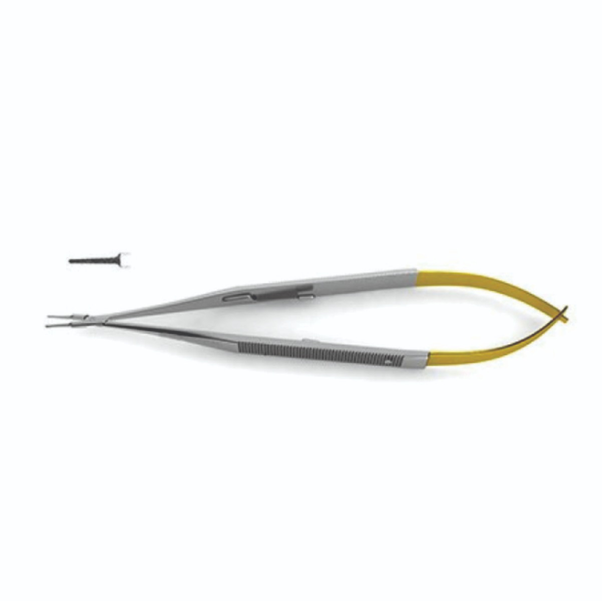 Castroviejo Ryder Needle Holder Tungsten Carbide jaws 5-1/2" (14.0 cm) length 1.0mm Jaws