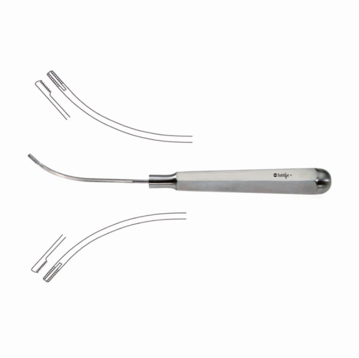 Dingman Cartilage Abrader - Curved