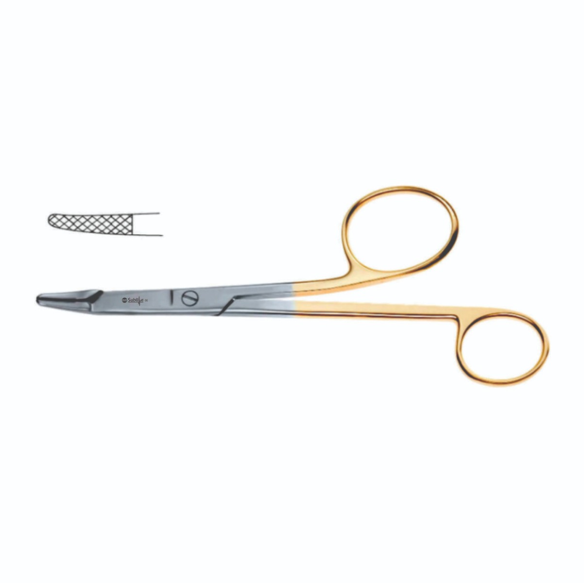 Gillies Needle Holder, Tungsten Carbide Serrated Jaw,  Length 6 1/4" (16cm)