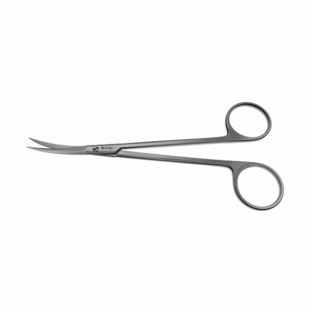 Goldman Nasal Scissors - Saber Back, Semi-sharp outer edges, curved
