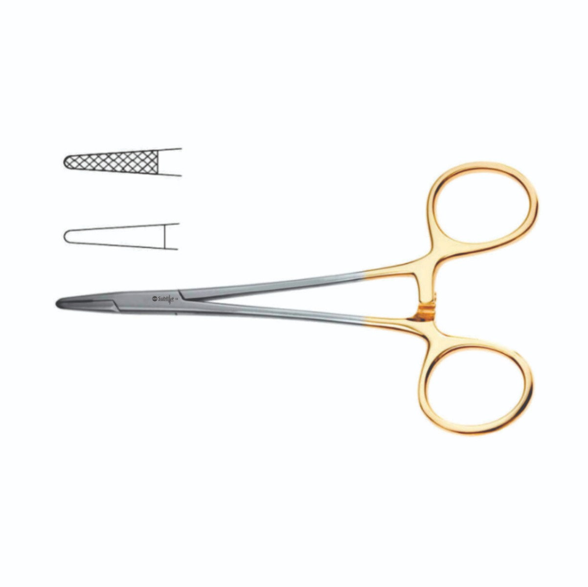 Halsey Needle Holder Tungsten Carbide, Length 5″(12.5cm) 