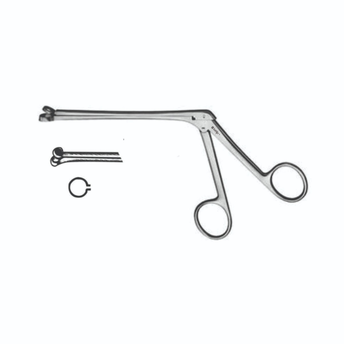 Hartmann Nasal Cutting Forceps Round Jaws with Through Cutting Punch