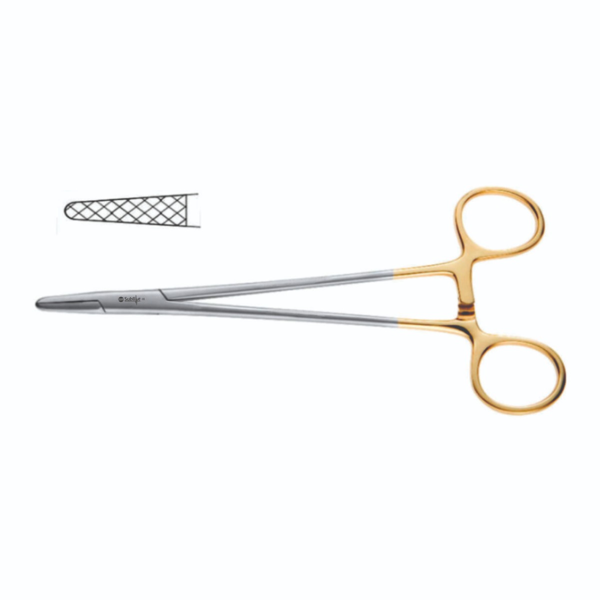 Mayo Hegar Needle Holder Tungsten Carbide Serrated Jaws