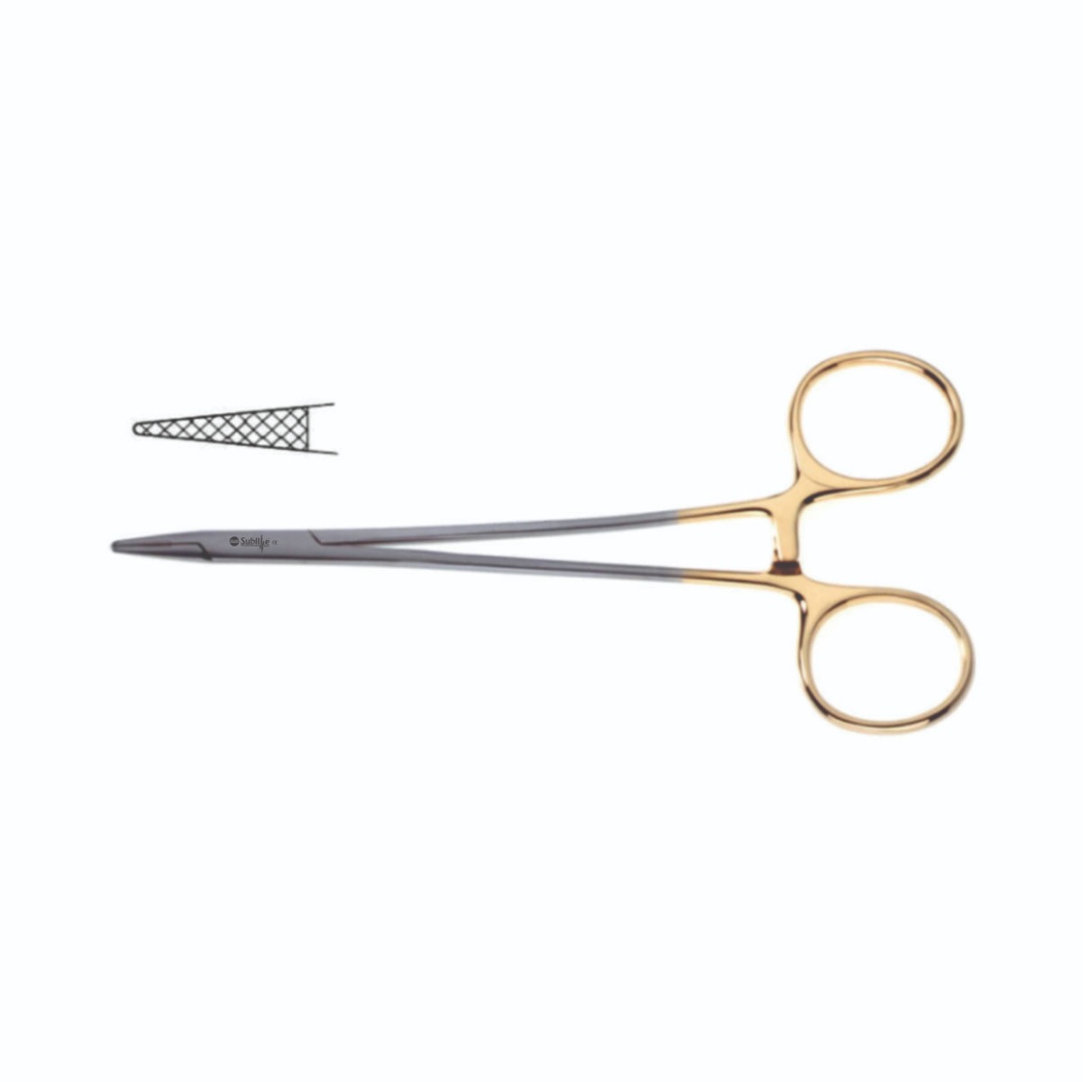 Micro Vascular Needle Holder Tungsten Carbide, Light Weight Delicate Jaws, Length 6″(15cm)