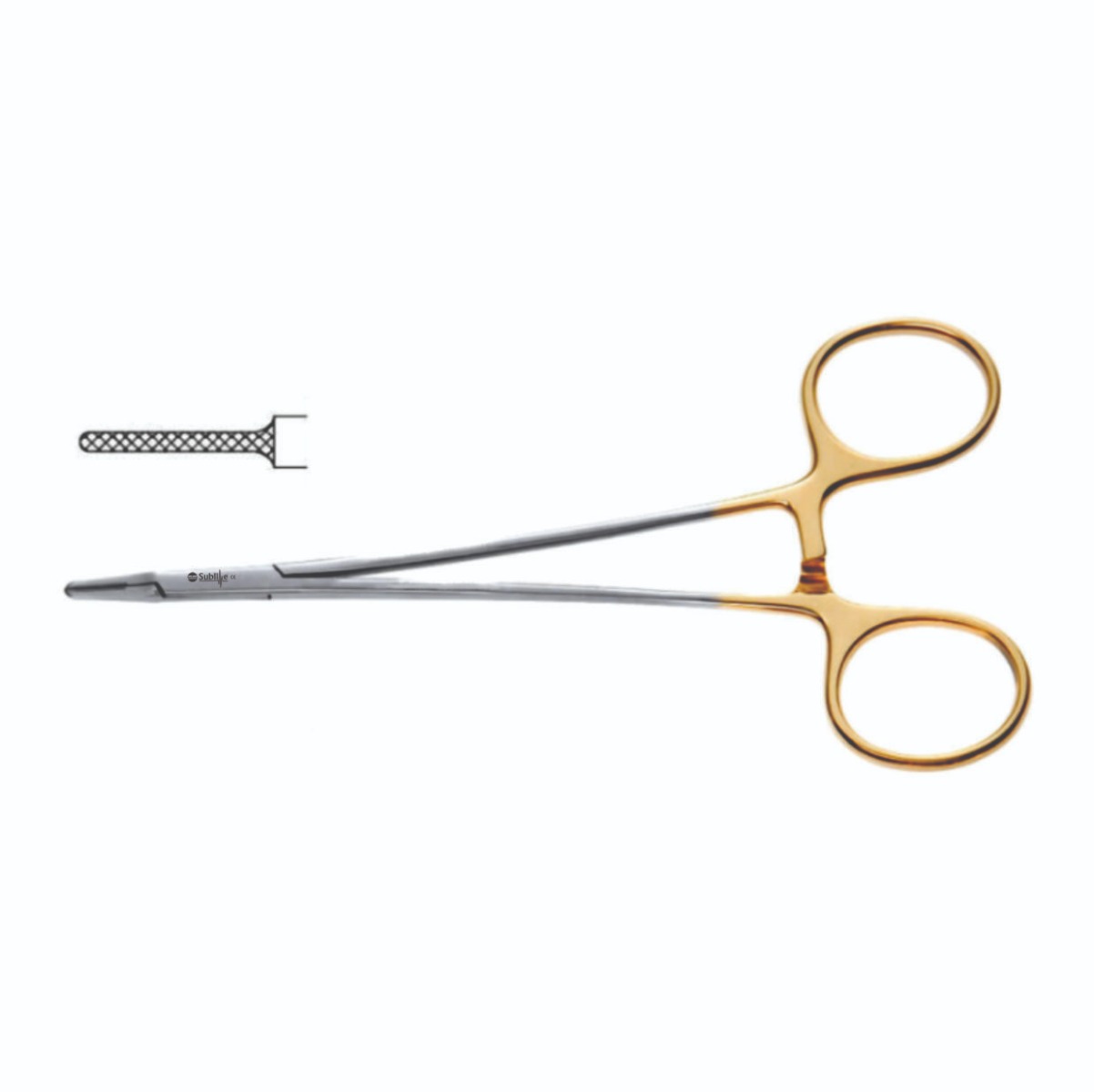 Ryder Needle Holder Tungsten Carbide Serrated Delicate 1mm Jaw